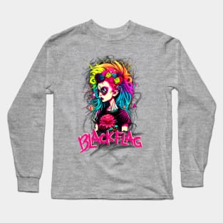 Punk Rock Ladies - Black Flag Long Sleeve T-Shirt